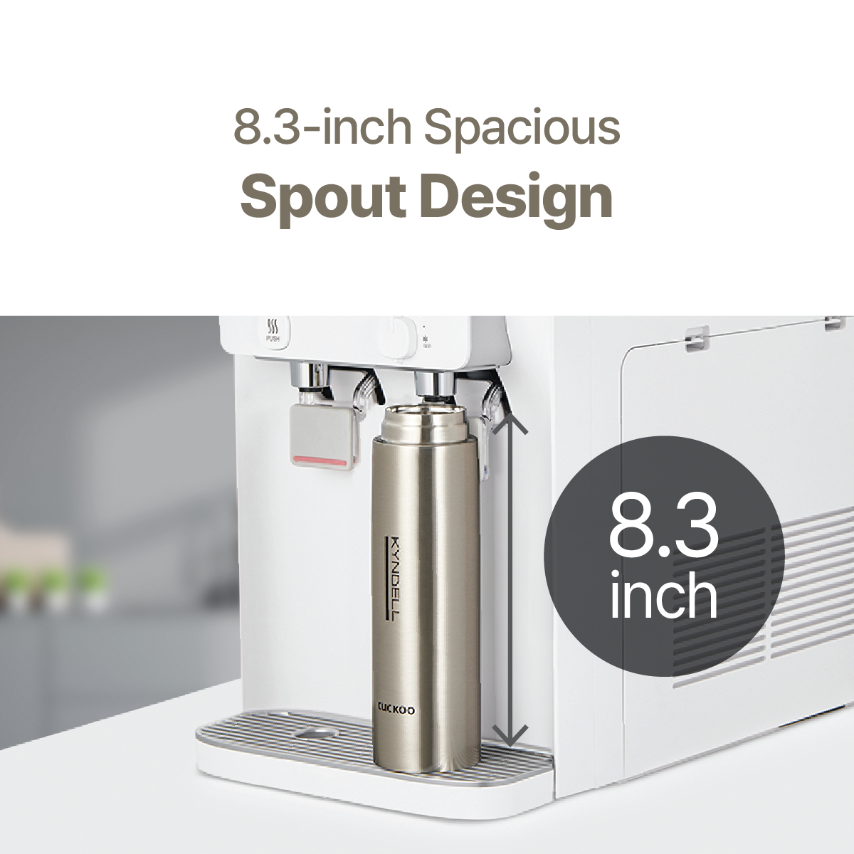 Smart Wheel + One-Touch Cleaning Water Purifier